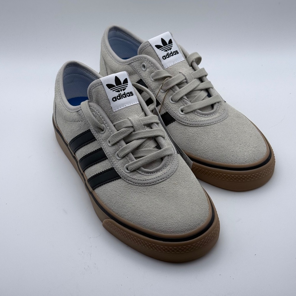 Adidas Adi Ease IE3146 Crystal White Black Gum Men's 7.5 Women's 8.5 NWT